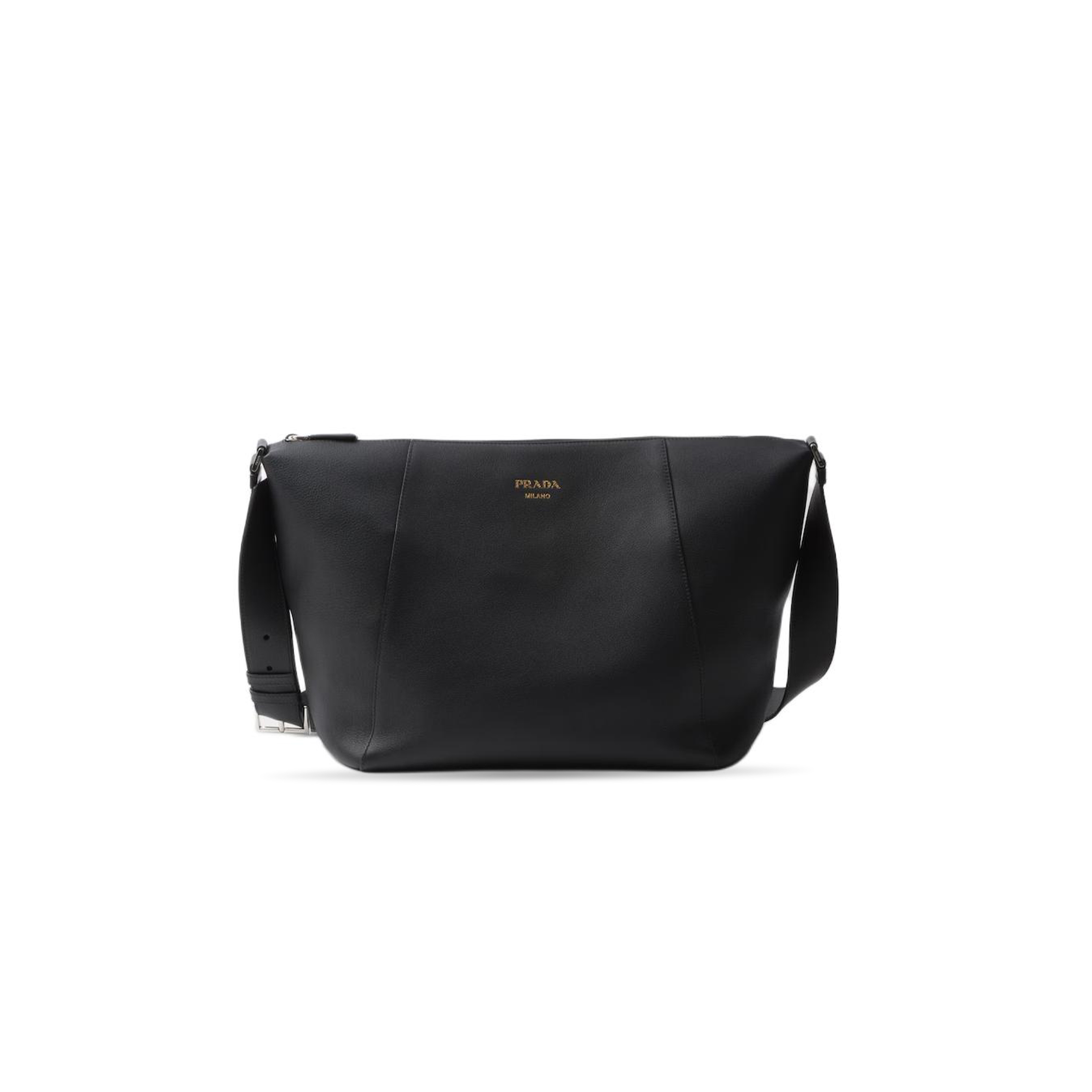 Pra*a logo-stamp leather shoulder bag 2vh177 (30*27.5*14cm)